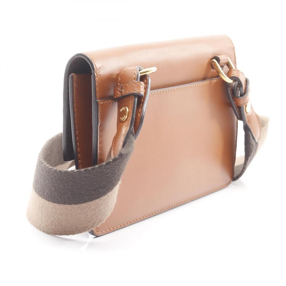 Fendi Flat Baguette shoulder bag brown leather canvas - Picture 2 of 9